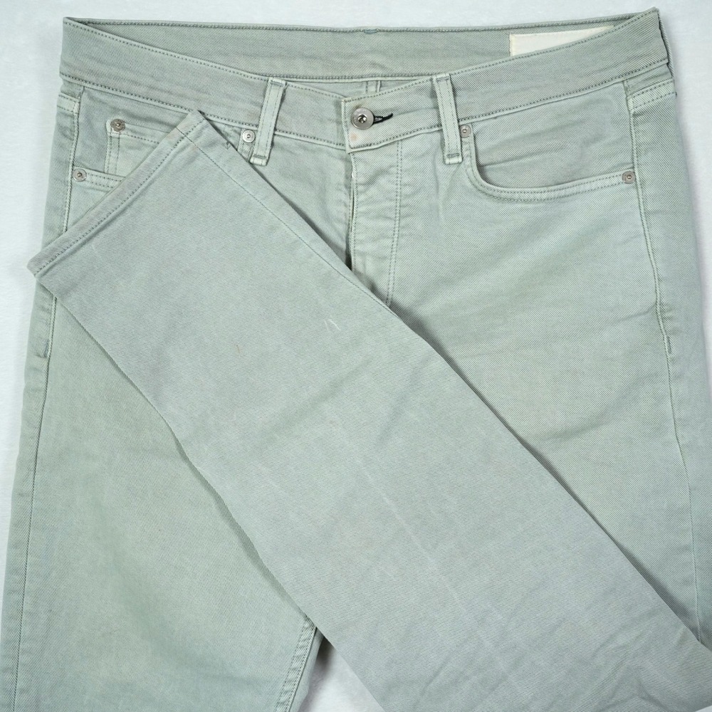 Rag & Bone Fit 2 Slim Jeans Mens Size 33X33 Boulder Light Green Made in USA